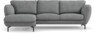 Madison Lux - 2-sits soffa med schäslong vänster - Vit