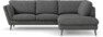 Madison Lux - 2-sits soffa med divan höger - Vit