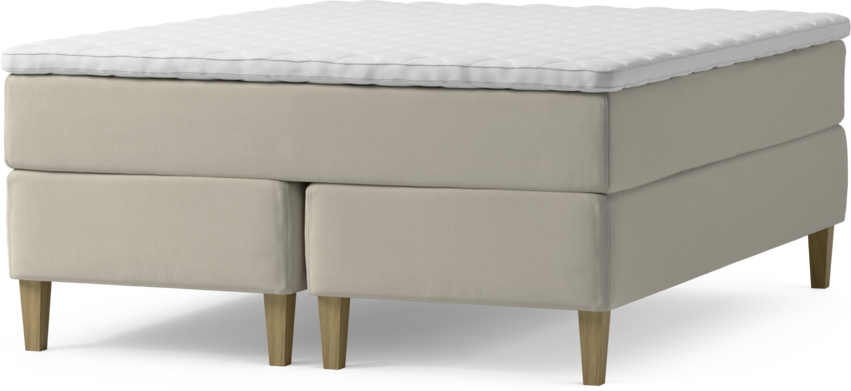 Delux Exclusive - Kontinentalsäng, dubbelsäng med bäddmadrass och sängben