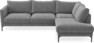 Impression Delux - 3-sits soffa med divan höger - Grå