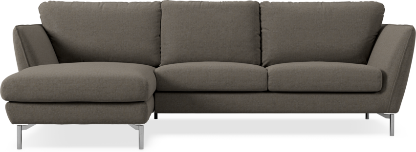 Madison Lux - 2-sits soffa med schäslong vänster - Brun