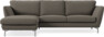 Madison Lux - 2-sits soffa med schäslong vänster - Brun