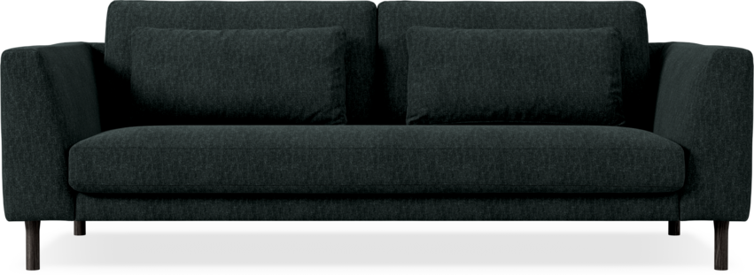 Willow - 3-sits soffa, hel dyna, fast klädsel - Blå
