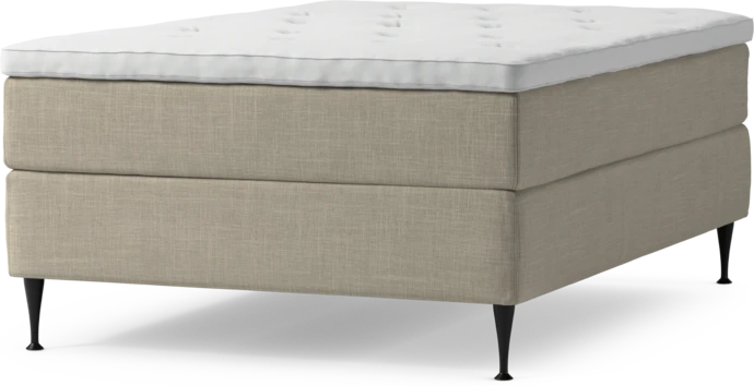 Delux Exclusive, Kontinentalsäng, enkelsäng 140 cm med bäddmadrass och sängben