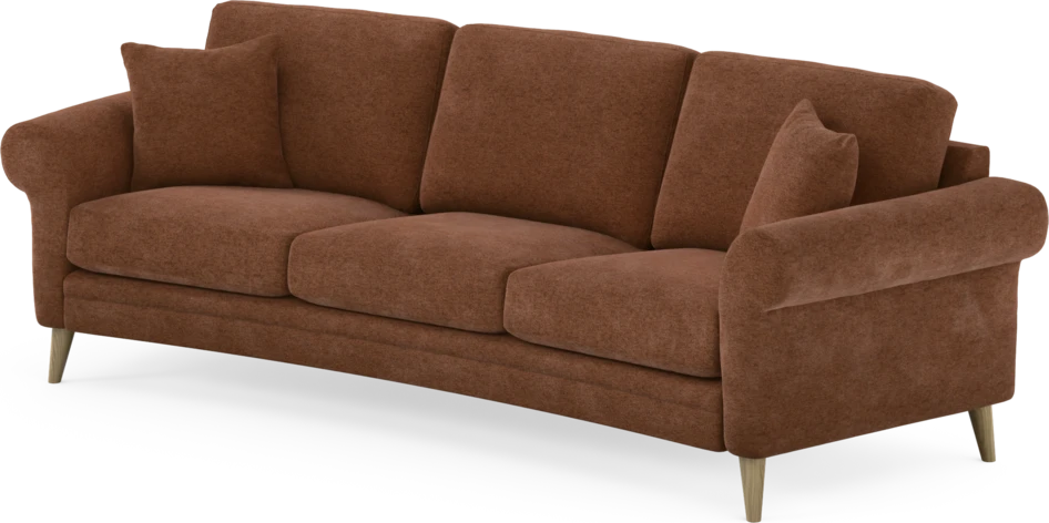 Eden - 3-sits soffa svängd - Orange