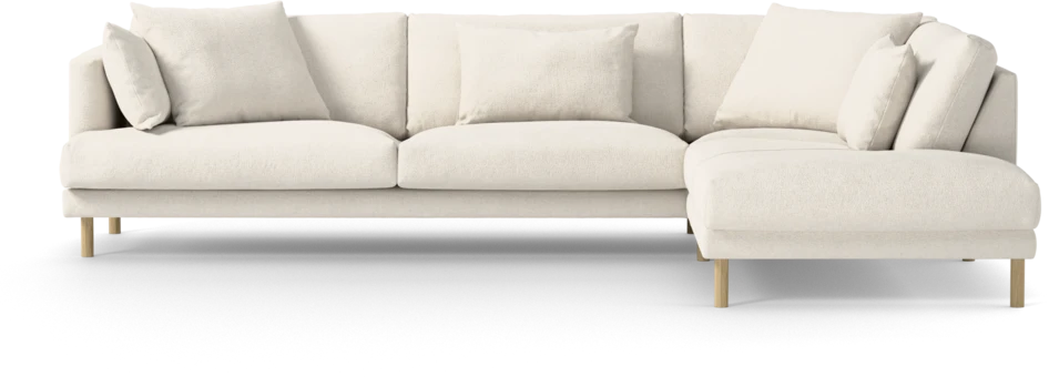 Harper - 3-sits soffa med divan höger - Vit