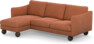 Madison Lux - 2-sits soffa med schäslong vänster - Orange