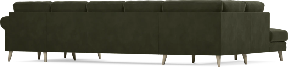Eden - 3-sits soffa med divan vänster och schäslong höger - Grön