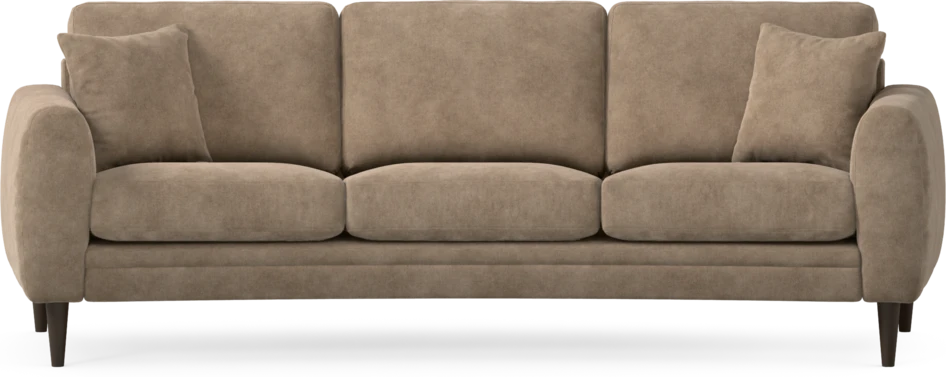 Eden - 3-sits soffa svängd - Beige