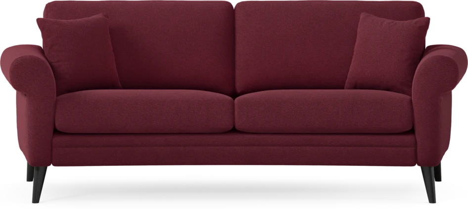 Eden - 2,5-sits soffa svängd - Röd