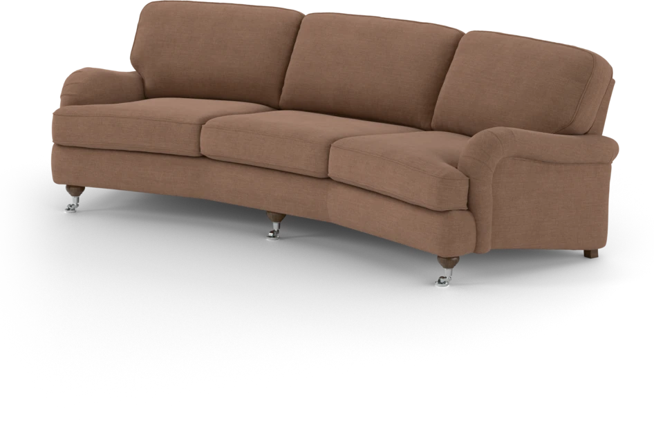 Oxford - 3-sits soffa svängd - Orange