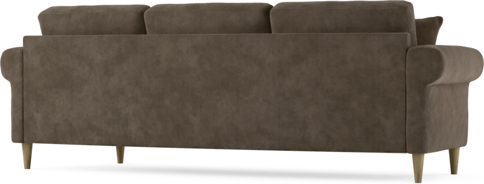 Eden - 3-sits soffa svängd - Brun