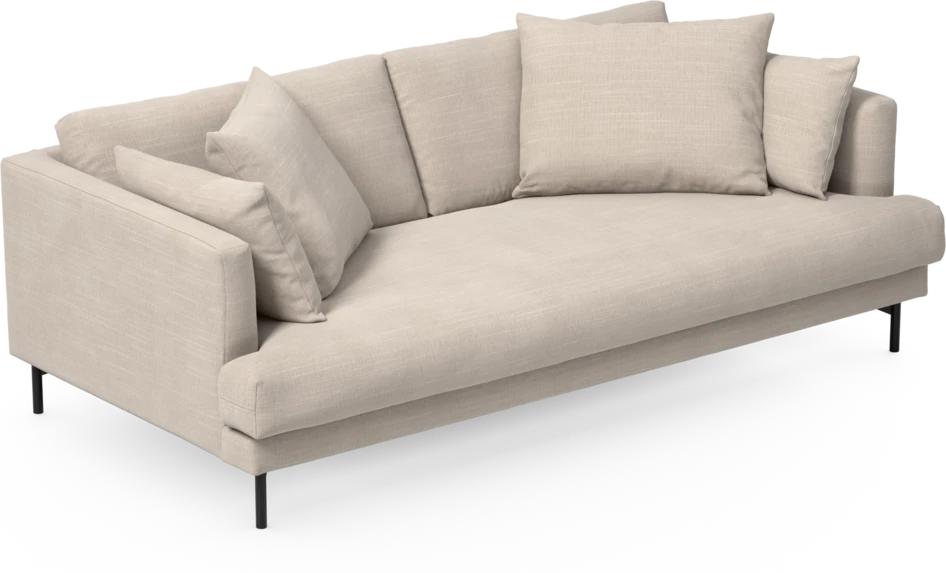 Harper - 3-sits soffa, hel dyna - Beige