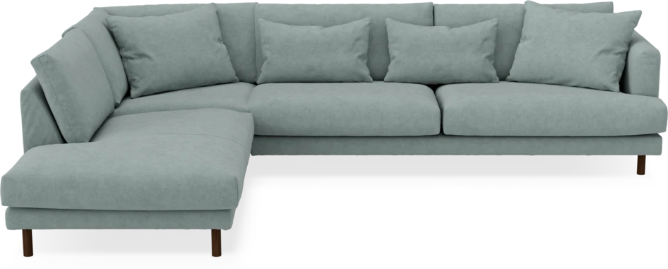 Harper - 3-sits soffa med divan vänster - Grön