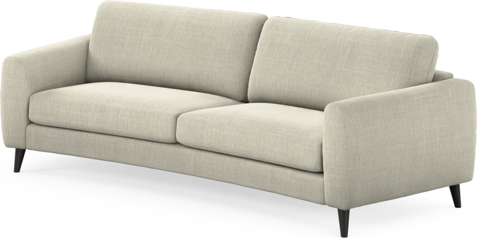Bridge - 3-sits soffa svängd - Beige