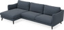 Madison - 3-sits soffa med schäslong vänster - Blå