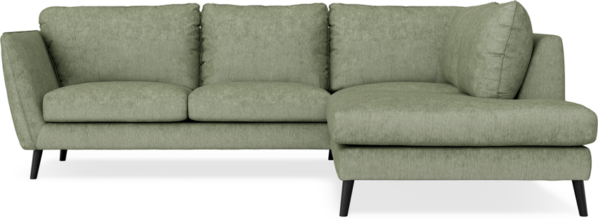Madison - 2-sits soffa med divan höger - Grön