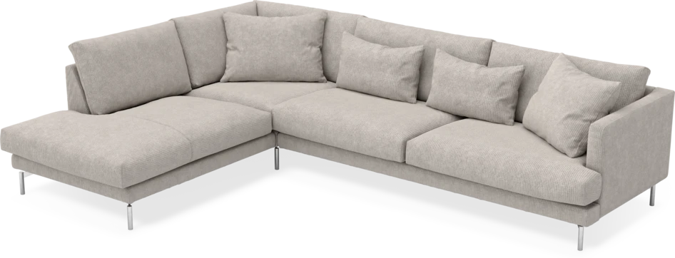 Harper - 3-sits soffa med divan vänster - Grå