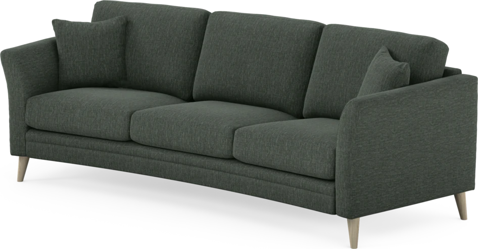 Eden - 3-sits soffa svängd - Grön