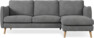 Madison Lux - 2-sits soffa med schäslong höger - Vit