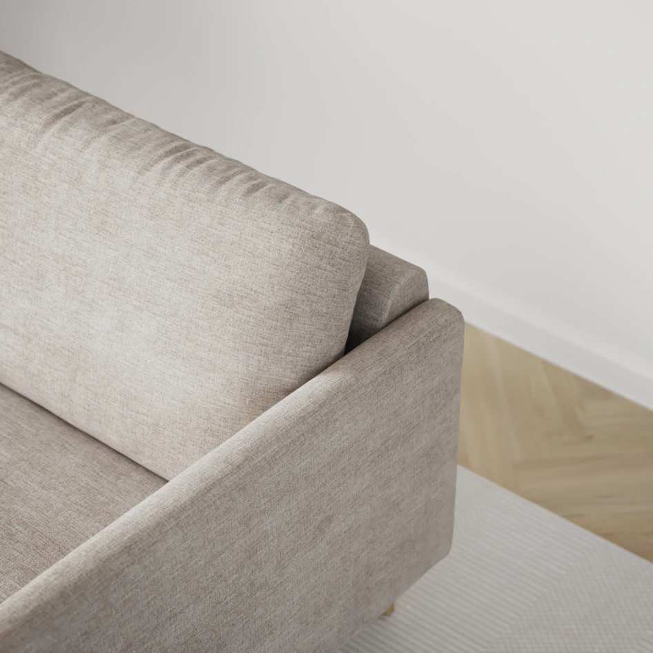 Madison Lux - Hörnsoffa med schäslong höger - Beige