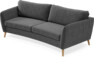 County - 3-sits soffa svängd - Grå