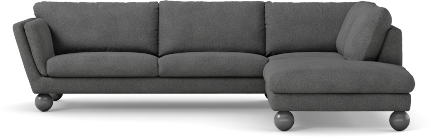 Madison Lux - 3-sits soffa med divan höger - Vit
