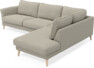 Bridge - 3-sits soffa med divan höger - Brun