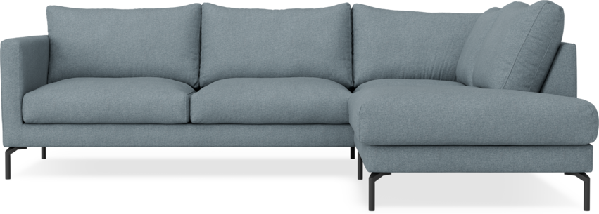 Impression Delux - 3-sits soffa med divan höger - Blå