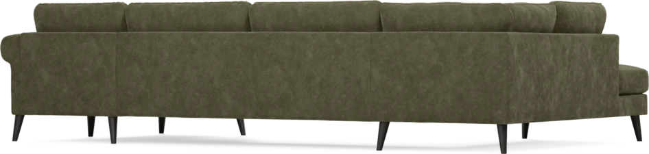 Bridge - 3-sits soffa med divan vänster och schäslong höger - Grön