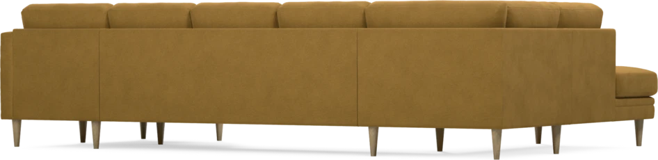 Eden - 3-sits soffa med divan vänster och schäslong höger - Gul