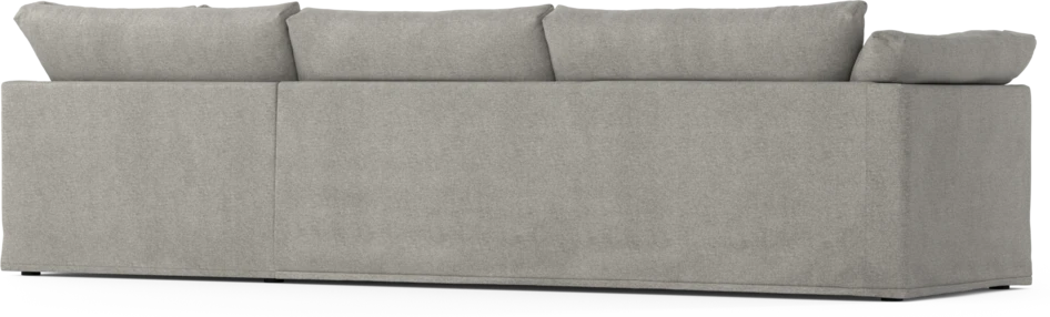 Cherrie - 3-sits soffa med divan höger, med kappa - Grå