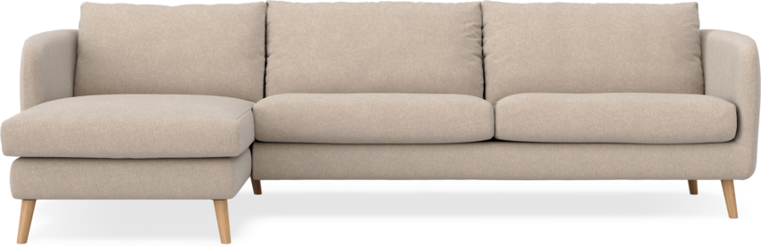 Madison - 3-sits soffa med schäslong vänster - Beige