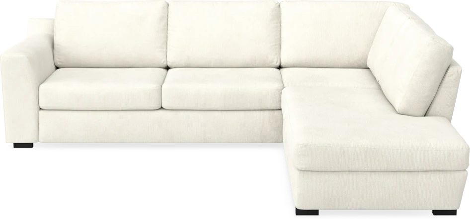 Friday - 2,5-sits soffa med divan höger - Vit