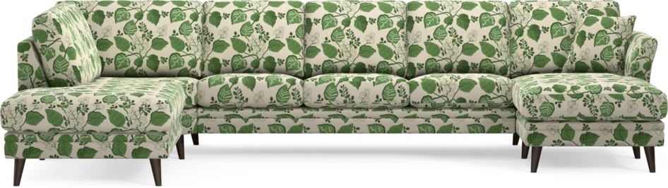 Eden - 3-sits soffa med divan vänster och schäslong höger - Flerfärgad