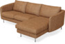 Madison Lux - 2-sits soffa med schäslong höger - Orange