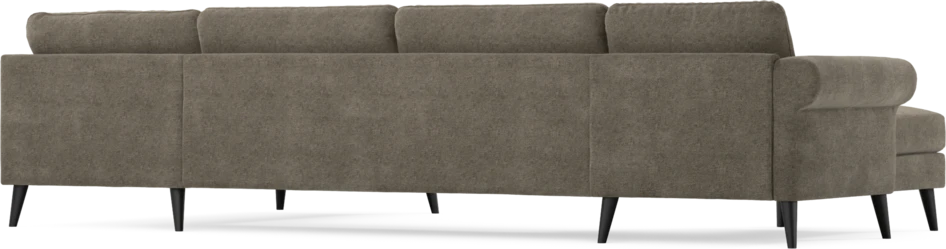 Bridge - 3-sits soffa med schäslong vänster och divan höger - Brun
