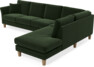 Eden - 3-sits soffa med divan - Grön
