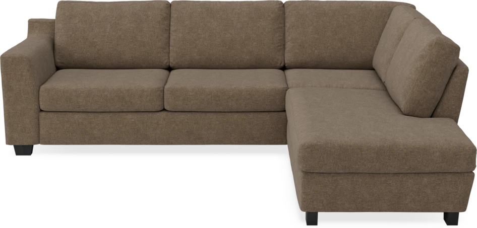 Friday - 2,5-sits soffa med divan höger - Brun