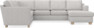 Friday - Hörnsoffa, 2+3-sits med schäslong höger - Grå