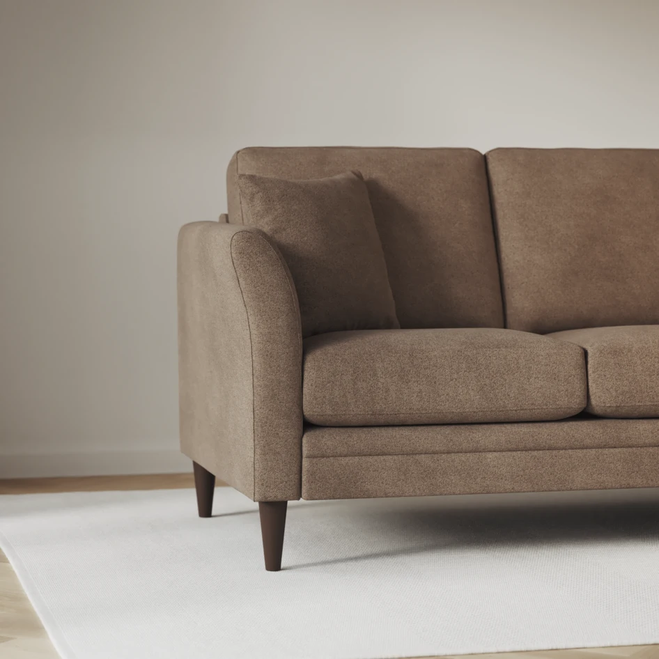 Eden - 3-sits soffa - Brun