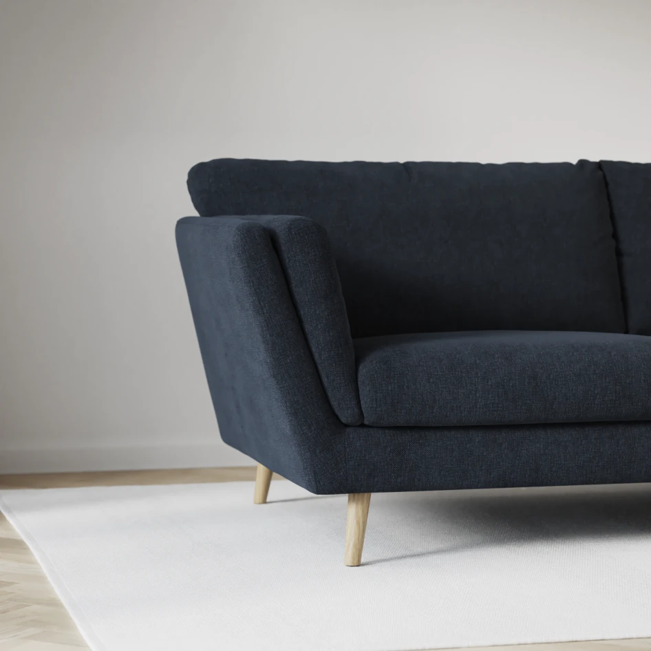 Madison - 2-sits soffa med divan vänster och schäslong höger - Blå