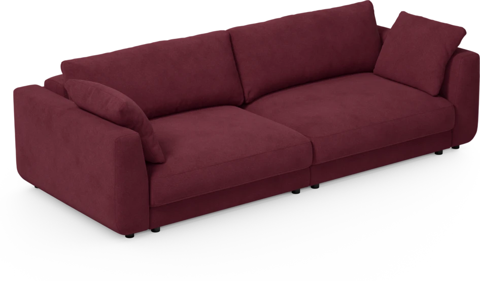 Amie - Bäddsoffa 4-sits - Röd