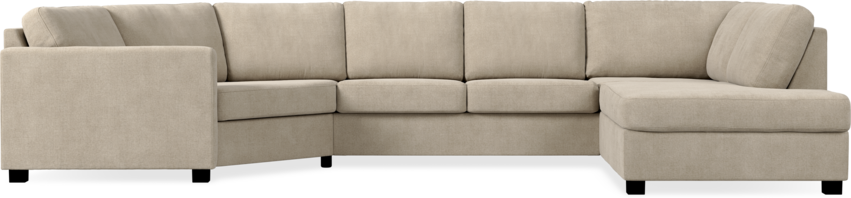Nevada - 2-sits soffa med cosy hörn vänster och divan höger - Beige