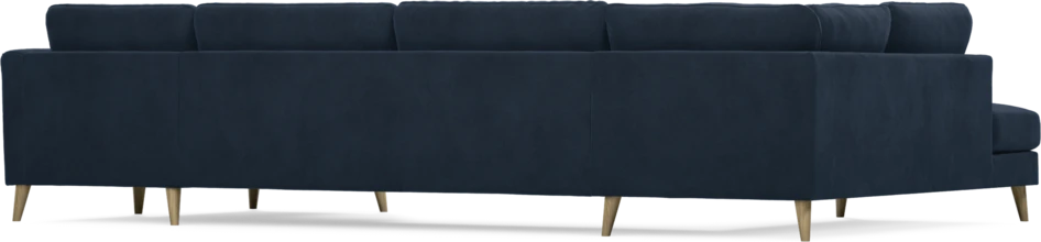 Bridge - 3-sits soffa med divan vänster och schäslong höger - Blå