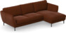 Madison - 2-sits soffa med schäslong höger - Orange
