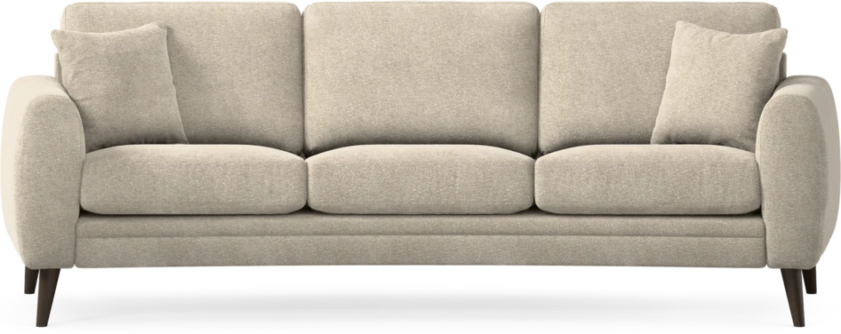 Eden - 3-sits soffa svängd - Beige