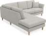 Eden - 2-sits soffa med divan - Grå
