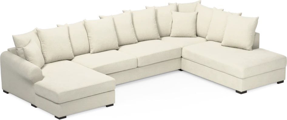Town - 3-sits soffa med divan höger och schäslong vänster - Vit