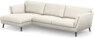 Madison Lux - 3-sits soffa med schäslong vänster - Vit